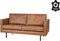 BePureHome Rodeo Bank 2-Zits - Recycle Leer - Cognac - 85x190x86