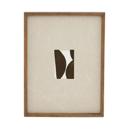 Urban Nature Culture - Fotolijst Ida - Mango hout en linnen - Gouden eik 40 x 3 x 53 CM