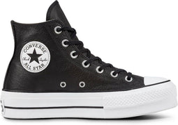 Converse Chuck Taylor All Star Lift Hi Sneakers Dames - Leren Sneaker - Zwart - Maat 36