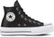 Converse Chuck Taylor All Star Lift Hi Sneakers Dames - Leren Sneaker - Zwart - Maat 36