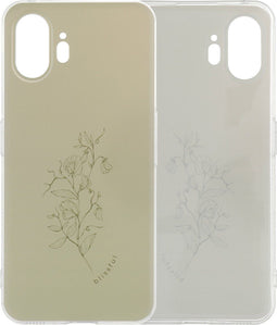 imoshion Hoesje Geschikt voor Nothing Phone (2) Hoesje Siliconen - imoshion Design hoesje - Meerkleurig / Floral Green