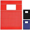 Pakket van 5-pak schriften - Ruit 10mm - A4 Formaat - Basic - Rood / Blauw / Zwart