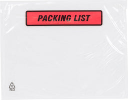 Paklijstenvelop 'packing list' 160 x 115 mm