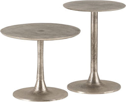 Palermo bijzettafel, set van 2, Silver Antique, medium