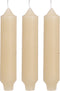 Palermo kaarsen set 3 stuks dia. 3.5 x H 17 cm creme