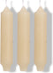 Palermo kaarsen set 3 stuks dia. 3.5 x H 17 cm creme