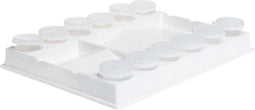 Palet conda 20 x 15 x 3 cm plastic wit | 1 stuk