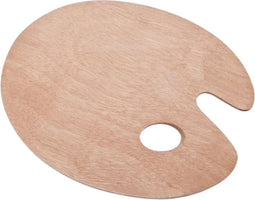 Palet conda ovaal 30 x 40 cm 5 mm hout | 1 stuk