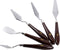 Paletmessen set, l: 17-23 cm, b: 1,5-2,5 cm, 5 stuks