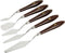 Paletmessen set, l: 17-23 cm, b: 1,5-2,5 cm, 5 stuks