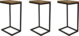 Pallet Read - 18 stuks - Naturel/zwart - Mangohout/metaal