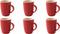 Palmer Beker Colors 18 cl Rood Porselein 6 stuks