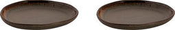 Palmer Bord David Mucky 17 cm Bruin Stoneware 2 stuks