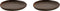 Palmer Bord David Mucky 17 cm Bruin Stoneware 2 stuks