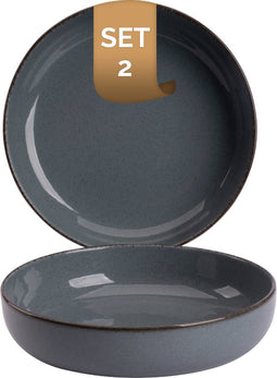 Palmer Bord diep Antigo 19 cm Blauw Porselein 2 stuks
