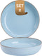 Palmer Bord diep Antigo 19 cm Lichtblauw Porselein 2 stuks