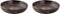 Palmer Bord diep coupe Metallic 15 cm Bruin Stoneware 2 stuk(s)