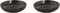 Palmer Bord diep coupe Metallic 15 cm Zilver Stoneware 2 stuk(s)