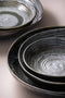 Palmer Bord diep coupe Metallic 15 cm Zilver Stoneware 2 stuk(s)
