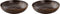 Palmer Bord diep coupe Metallic 22 cm Bruin Stoneware 2 stuks