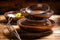 Palmer Bord diep coupe Metallic 22 cm Bruin Stoneware 2 stuks