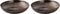 Palmer Bord diep coupe Metallic 26 cm Bruin Stoneware 2 stuk(s)