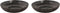 Palmer Bord diep coupe Metallic 26 cm Zilver Stoneware 2 stuk(s)
