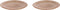Palmer Bord Earth 21 cm Bruin Stoneware 2 stuks