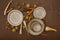 Palmer Bord Earth 21 cm Bruin Stoneware 2 stuks