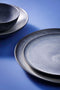 Palmer Bord Houston 22 cm Grijs Zwart Stoneware 2 stuks