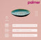Palmer Bord Lotus 20.5 cm Turquoise Zwart Stoneware 2 stuks
