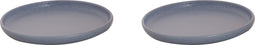 Palmer Bord Sandy Loam 22 cm Blauw Stoneware 2 stuks