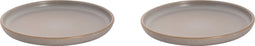 Palmer Bord Sandy Loam 22 cm Grijs Stoneware 2 stuks