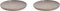 Palmer Bord Sandy Loam 22 cm Grijs Stoneware 2 stuks