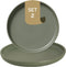 Palmer Bord Sandy Loam 22 cm Groen Stoneware 2 stuks