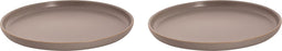 Palmer Bord Sandy Loam 28 cm Grijs Stoneware 2 stuks