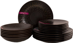 Palmer Bordenset Ruston Stoneware 6-persoons 18-delig Bruin