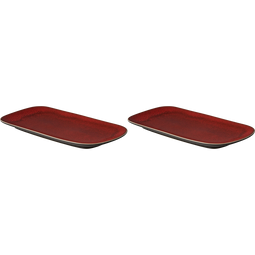 Palmer Bowl Lava 29.5 x 14.5 cm 1.5 l Brown Red Stoneware 2 piece(s)