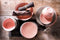 Palmer - Cubical - Serviesset - 6 persoons - 18 delig - Roze - Stoneware - Bordenset