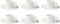 Palmer Espressokop en schotel White Delight 7 cl - 13 cm Wit Porselein 6 stuks