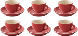 Palmer Kop en schotel Colors 18 cl - 14 cm Rood 6 stuks