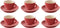 Palmer Kop en schotel Colors 18 cl - 14 cm Rood 6 stuks