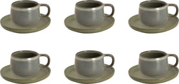 Palmer Kop en schotel Sandy Loam 27.5 cl - 14.5 cm Groen 6 stuks