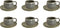 Palmer Kop en schotel Sandy Loam 27.5 cl - 14.5 cm Groen 6 stuks