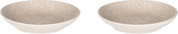 Palmer Pastabord coupe Cubical 23 cm Grijs Stoneware 2 stuks