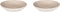 Palmer Pastabord coupe Cubical 23 cm Grijs Stoneware 2 stuks