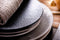 Palmer Pastabord coupe Cubical 23 cm Grijs Stoneware 2 stuks