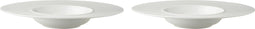 Palmer Pastabord White Delight 30 cm Wit Porselein 2 stuks
