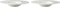 Palmer Pastabord White Delight 30 cm Wit Porselein 2 stuks