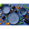 Palmer Plate deep Lester 21 cm Blue Black Stoneware 2 piece(s)